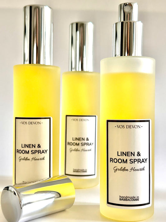 3 Bottles of Room & Linen Spray side by side